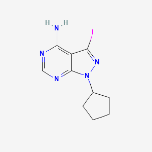 1-cyclopentyl-3-iodo-1H-pyrazolo[3,4-d]pyrimidin-4-amine