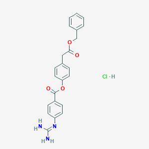 molecular formula C23H22ClN3O4 B132228 FOY 251 Benzyl Ester Hydrochloride CAS No. 71079-12-4