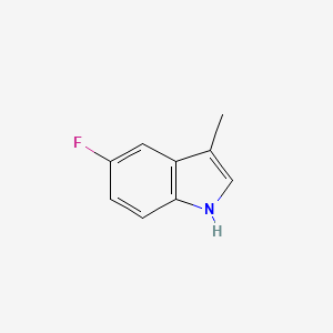 molecular formula C9H8FN B1322287 5-Fluoro-3-methylindole CAS No. 392-13-2