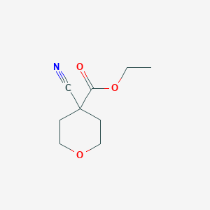 molecular formula C9H13NO3 B1322293 ethyl 4-cyanotetrahydro-2H-pyran-4-carboxylate CAS No. 30431-99-3