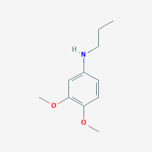 molecular formula C11H17NO2 B1322297 3,4-dimethoxy-N-propylaniline CAS No. 887588-02-5