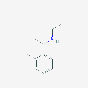 molecular formula C12H19N B13222983 [1-(2-Methylphenyl)ethyl](propyl)amine 
