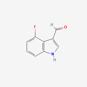 molecular formula C9H6FNO B1322307 4-Fluoro-1H-indole-3-carbaldehyde CAS No. 23073-31-6