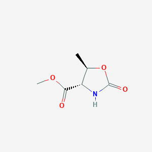molecular formula C6H9NO4 B132233 (4S,5R)-Methyl 5-methyl-2-oxooxazolidine-4-carboxylate CAS No. 153547-44-5