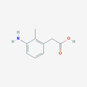molecular formula C9H11NO2 B1322332 2-(3-Amino-2-methylphenyl)acetic acid CAS No. 23876-07-5