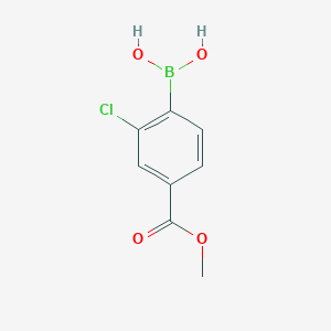 molecular formula C8H8BClO4 B1322333 Methyl 4-borono-3-chlorobenzoate CAS No. 603122-80-1
