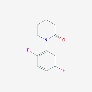 molecular formula C11H11F2NO B13223394 1-(2,5-Difluorophenyl)piperidin-2-one 