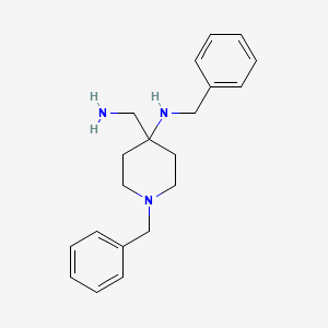 4-(aminomethyl)-N,1-dibenzylpiperidin-4-amine