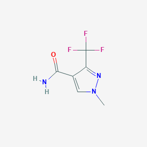molecular formula C6H6F3N3O B1322344 1-methyl-3-(trifluoromethyl)-1H-pyrazole-4-carboxamide CAS No. 937717-66-3