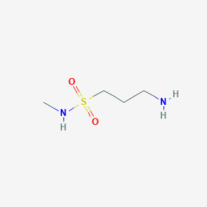 molecular formula C4H12N2O2S B13223440 3-amino-N-methylpropane-1-sulfonamide 