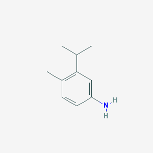 molecular formula C10H15N B1322346 4-Methyl-3-(1-methylethyl)benzenamine CAS No. 5266-84-2