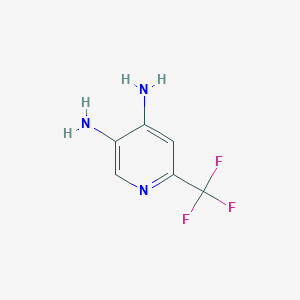 molecular formula C6H6F3N3 B1322347 6-(Trifluoromethyl)pyridine-3,4-diamine CAS No. 438564-37-5