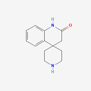 molecular formula C13H16N2O B1322348 Spiro[piperidine-4,4'(1'H)-quinolin]-2'(3'H)-one CAS No. 159634-63-6