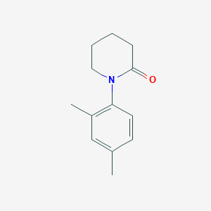 molecular formula C13H17NO B13223484 1-(2,4-Dimethylphenyl)piperidin-2-one 