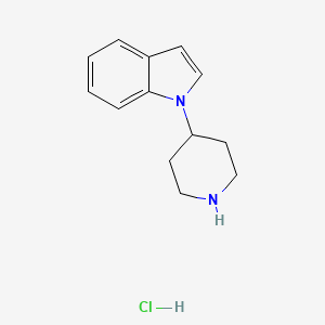 molecular formula C13H17ClN2 B1322350 1-(Piperidin-4-yl)-1H-indole hydrochloride CAS No. 795310-69-9