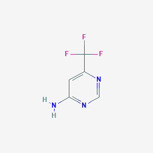 molecular formula C5H4F3N3 B1322352 6-(Trifluoromethyl)pyrimidin-4-amine CAS No. 672-41-3