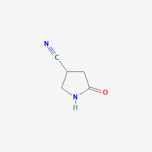 molecular formula C5H6N2O B1322357 5-Oxopyrrolidine-3-carbonitrile CAS No. 824966-97-4