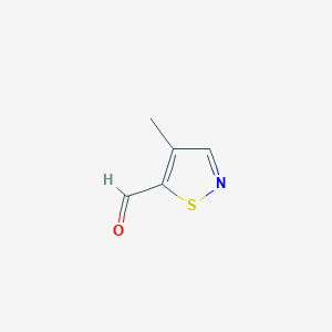 molecular formula C5H5NOS B1322358 4-Methylisothiazole-5-carbaldehyde CAS No. 88511-33-5