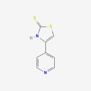 molecular formula C8H6N2S2 B1322362 4-(4-Pyridinyl)thiazole-2-thiol CAS No. 77168-63-9