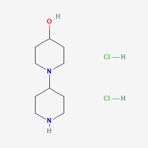 molecular formula C10H22Cl2N2O B1322375 [1,4'-Bipiperidin]-4-ol dihydrochloride CAS No. 367501-46-0