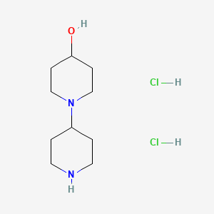 molecular formula C10H22Cl2N2O B1322375 1-(4-Piperidinyl)-4-piperidinol dihydrochloride CAS No. 367501-46-0