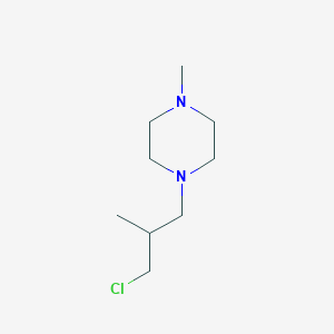 molecular formula C9H19ClN2 B1322380 1-(3-Chloro-2-methylpropyl)-4-methylpiperazine CAS No. 39607-92-6