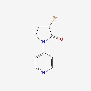 molecular formula C9H9BrN2O B1322382 3-Bromo-1-pyridin-4-ylpyrrolidin-2-one CAS No. 178946-35-5