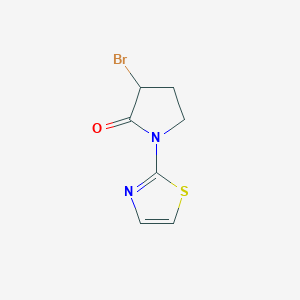 3-Bromo-1-(1,3-thiazol-2-yl)pyrrolidin-2-one