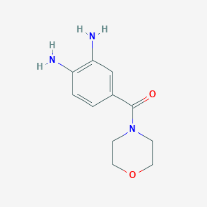 molecular formula C11H15N3O2 B1322388 (3,4-diaMinophenyl)(Morpholino)Methanone CAS No. 65003-29-4