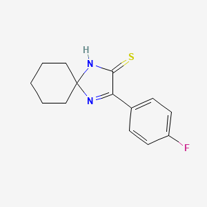 3-(4-Fluorophenyl)-1,4-diazaspiro[4.5]dec-3-ene-2-thione