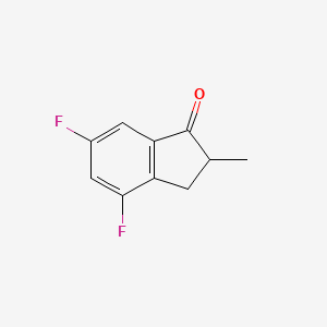 molecular formula C10H8F2O B1322406 4,6-Difluoro-2-methyl-2,3-dihydro-1H-inden-1-one CAS No. 32004-72-1