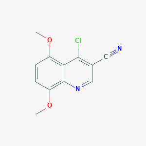 molecular formula C12H9ClN2O2 B1322413 4-Chloro-5,8-dimethoxyquinoline-3-carbonitrile CAS No. 214476-68-3