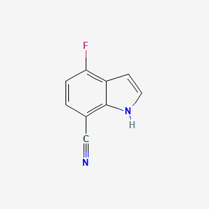 molecular formula C9H5FN2 B1322421 4-Fluoro-1H-indole-7-carbonitrile CAS No. 313337-33-6