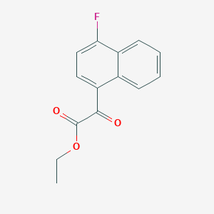 Ethyl 4-fluoro-1-naphthoylformate