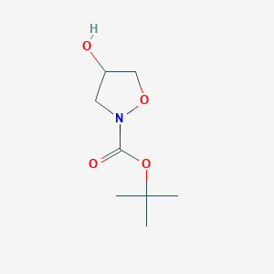 molecular formula C8H15NO4 B1322425 Tert-butyl 4-hydroxy-1,2-oxazolidine-2-carboxylate CAS No. 878385-72-9