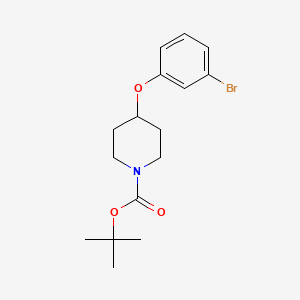 molecular formula C16H22BrNO3 B1322443 tert-Butyl 4-(3-bromophenoxy)piperidine-1-carboxylate CAS No. 790667-54-8