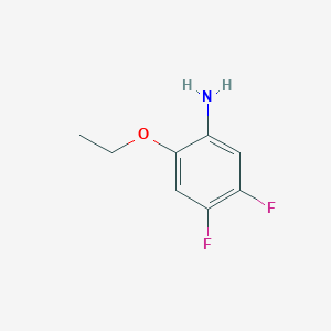 molecular formula C8H9F2NO B13224500 2-Ethoxy-4,5-difluoroaniline 