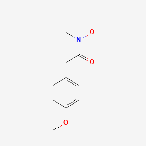 molecular formula C11H15NO3 B1322455 N-Methoxy-2-(4-methoxyphenyl)-N-methylacetamide CAS No. 267884-96-8