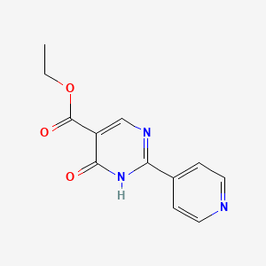 molecular formula C12H11N3O3 B1322456 Ethyl 4-hydroxy-2-(pyridin-4-yl)pyrimidine-5-carboxylate CAS No. 56406-44-1