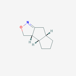 molecular formula C9H13NO B132246 (3AS,3bS,6aS)-3,3a,3b,4,5,6,6a,7-octahydropentaleno[2,1-c]isoxazole CAS No. 155687-96-0