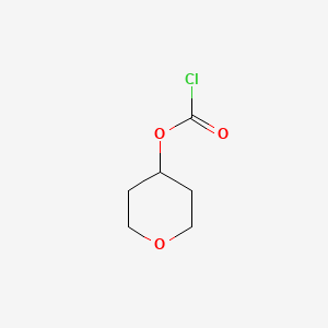B1322464 Oxan-4-yl carbonochloridate CAS No. 89641-80-5
