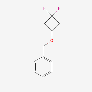 molecular formula C11H12F2O B1322467 ((3,3-Difluorocyclobutoxy)methyl)benzene CAS No. 637031-86-8
