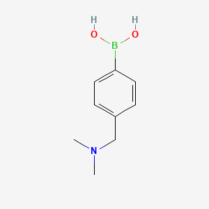 molecular formula C9H14BNO2 B1322475 4-((Dimethylamino)methyl)phenylboronic acid CAS No. 70799-12-1