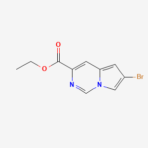 molecular formula C10H9BrN2O2 B1322489 Ethyl 6-bromopyrrolo[1,2-c]pyrimidine-3-carboxylate CAS No. 588720-12-1