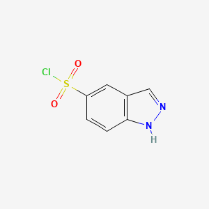 molecular formula C7H5ClN2O2S B1322492 1H-Indazole-5-sulfonyl chloride CAS No. 599183-35-4