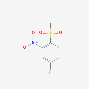 molecular formula C7H6FNO4S B1322495 5-Fluoro-2-(methylsulphonyl)nitrobenzene CAS No. 518990-79-9