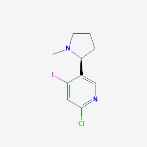 molecular formula C10H12ClIN2 B132251 2-氯-4-碘-5-[(2S)-1-甲基吡咯烷-2-基]吡啶 CAS No. 913264-28-5
