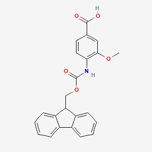 4-((((9H-Fluoren-9-yl)methoxy)carbonyl)amino)-3-methoxybenzoic acid