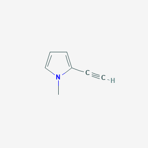 molecular formula C7H7N B13225162 2-Ethynyl-1-methyl-1H-pyrrole CAS No. 67237-52-9