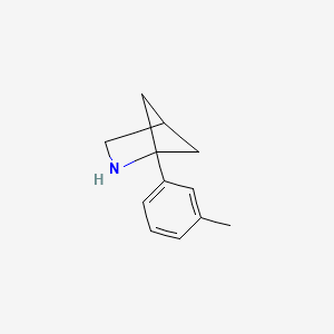 molecular formula C12H15N B13225182 1-(3-Methylphenyl)-2-azabicyclo[2.1.1]hexane 